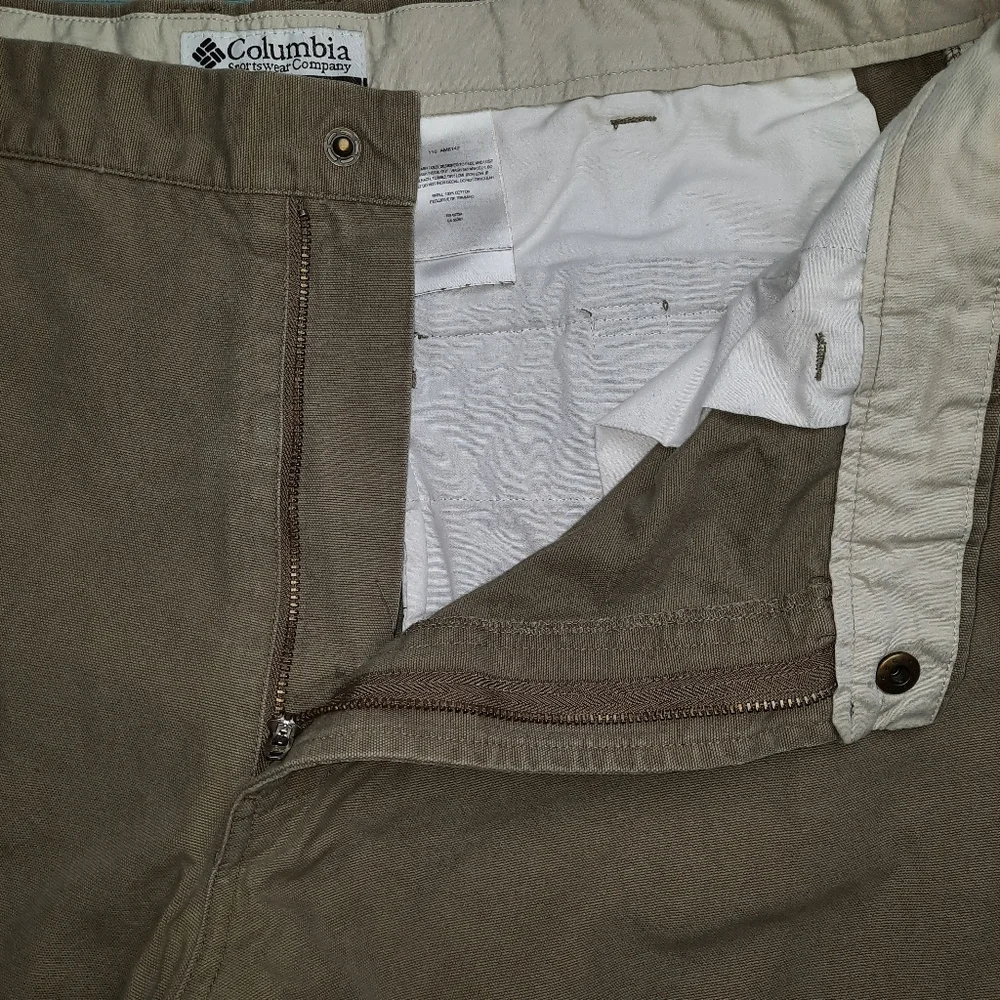 Columbia Roc Cotton Khaki Trail Pants SZ 38x30